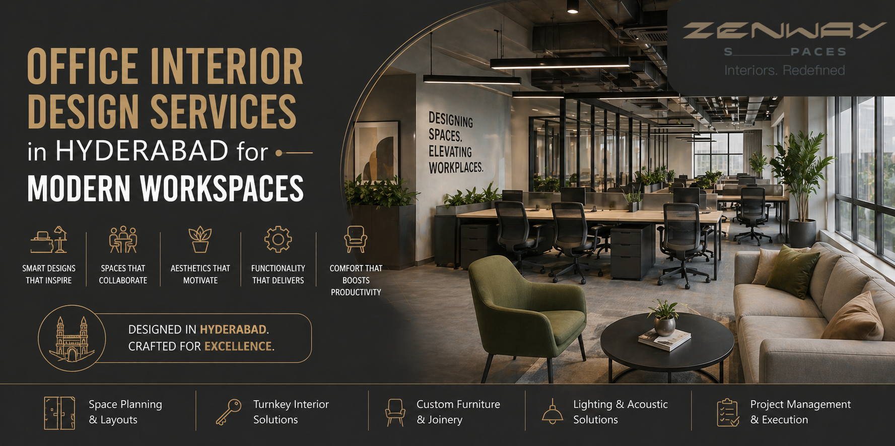 Office Interior Design Services in Hyderabad for Modern Workspaces