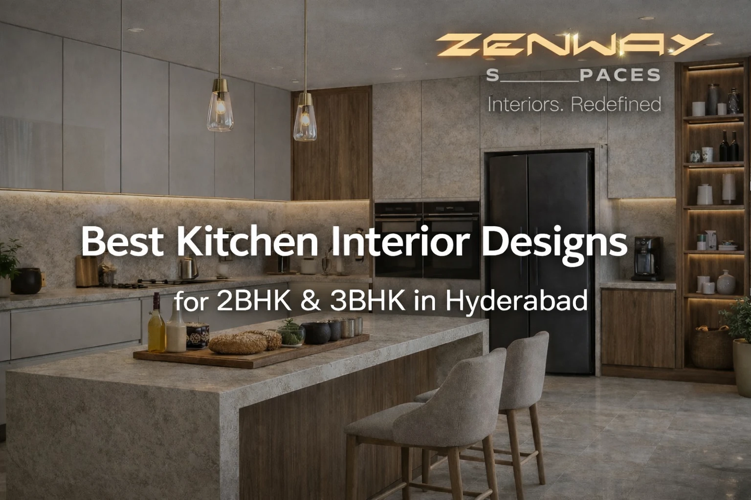 Best Kitchen Interior Designs for 2BHK and 3BHK in Hyderabad