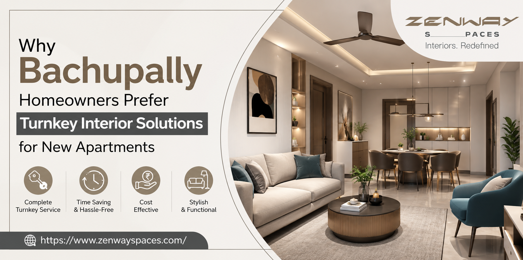 Why Bachupally Homeowners Prefer Turnkey Interior Solutions for New Apartments