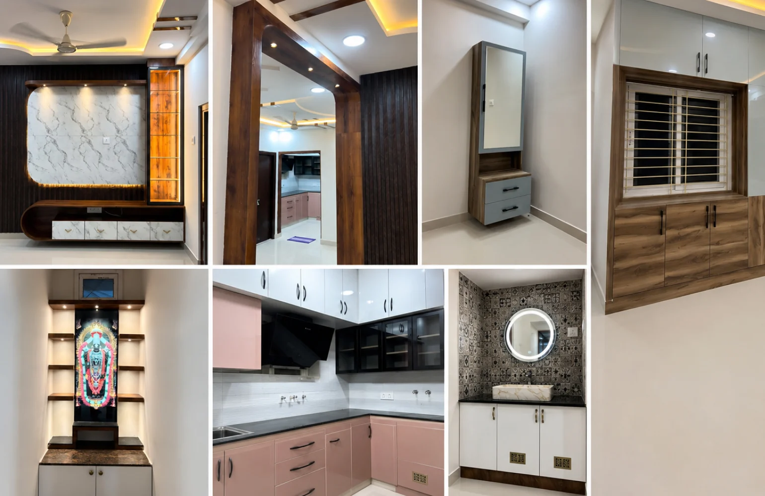 Full Home Interiors 2BHK, Mallampet
